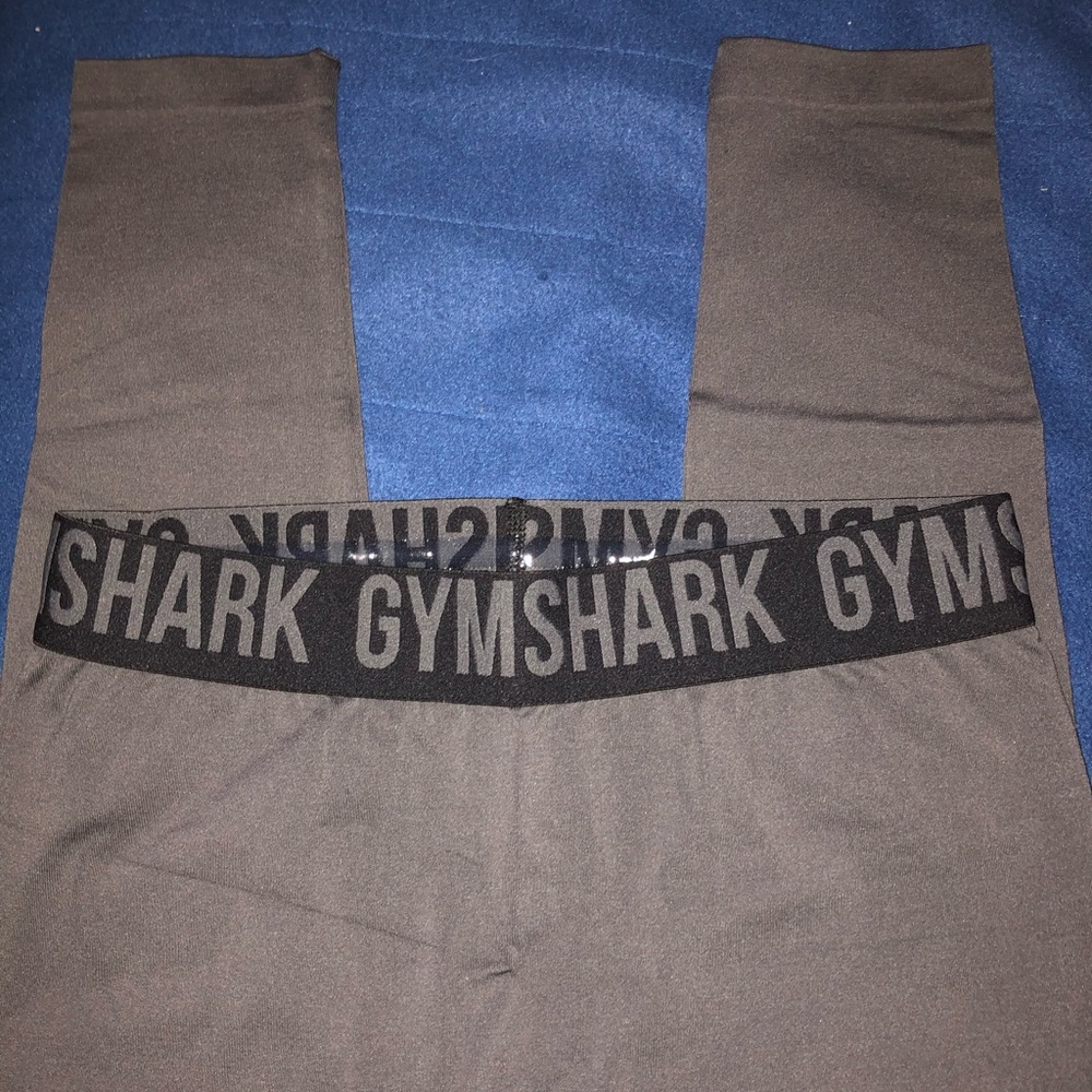 Grey Cropped Flex Gymshark Leggings